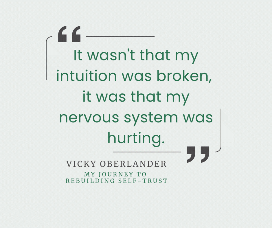 My Journey to Rebuilding Self-Trust by Vicky Oberlander
https://vickyspathways.com/rebuilding-self-trust/
#SelfTrust #VickysPathways